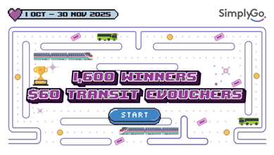<p>[Campaign ended] Stand a chance to win $60 transit eVouchers simply by taking 25 public transport trips in a month with your EZ-Link or Concession card (SimplyGo / non-SimplyGo)!</p>